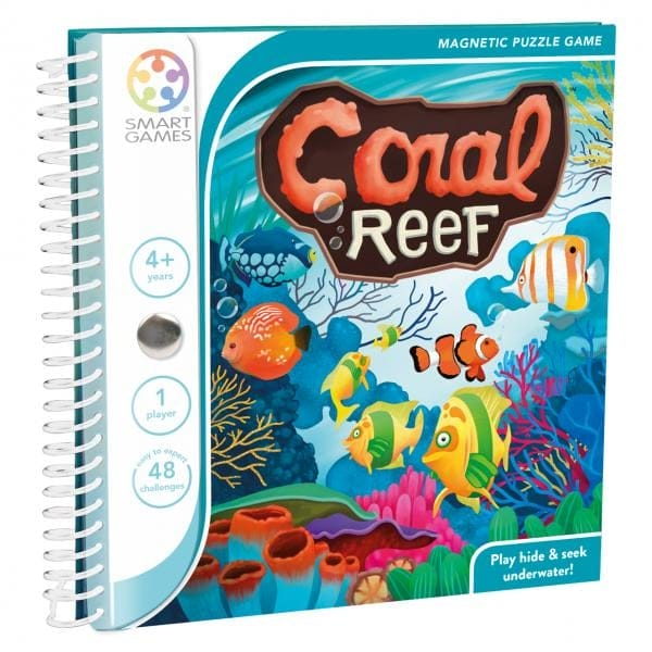 Smart Games , Coral Reef, joc de logica magnetic cu 48 de provocari, 4+ ani