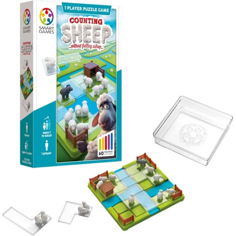 Smart Games - Counting Sheep, joc de logica cu 60 de provocari, 7+ ani, editie internationala - poza 2