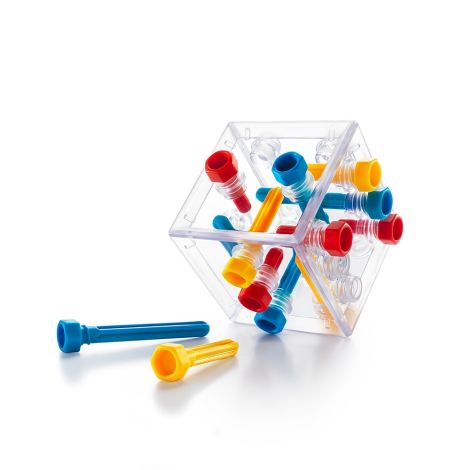 Smart Games - Criss Cross Cube, joc de logica cu 80 de provocari, 8+ ani, editie lb. Romana - poza 1