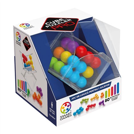 Smart Games - Cube Puzzler Pro, joc de logica cu 80 de provocari, 10+ ani, editie lb. Romana - poza 1