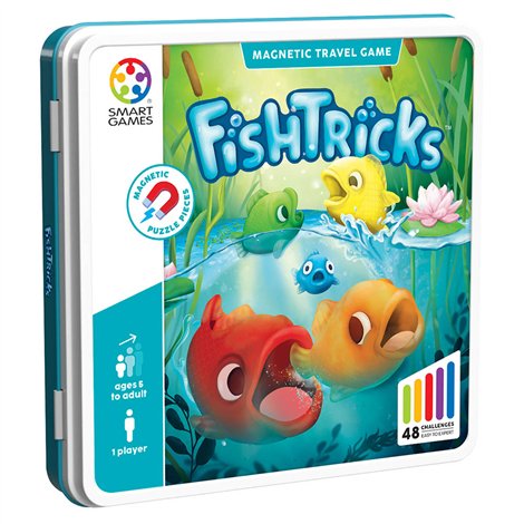 Smart Games - FishTricks, joc de logica cu 48 de provocari, 5+ ani, editie internationala - poza 1