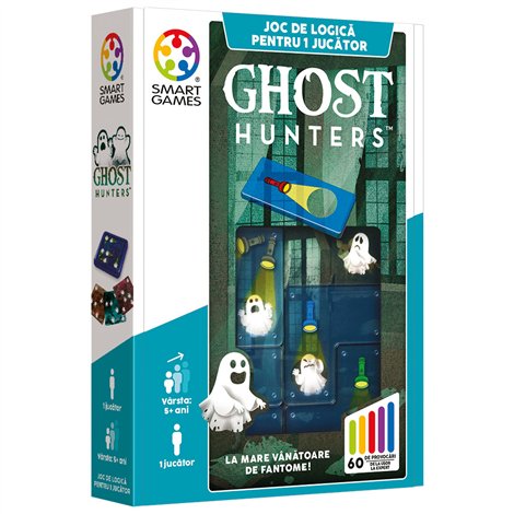 Smart Games - Ghost Hunters, joc de logica cu 60 de provocari, 5+ ani, editie lb. Romana - poza 1