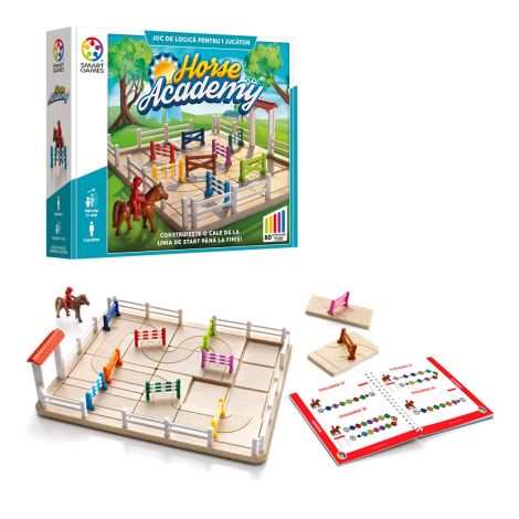 Smart Games - Horse Academy, joc de logica cu 80 de provocari, 7+ ani, editie lb. Romana - poza 1