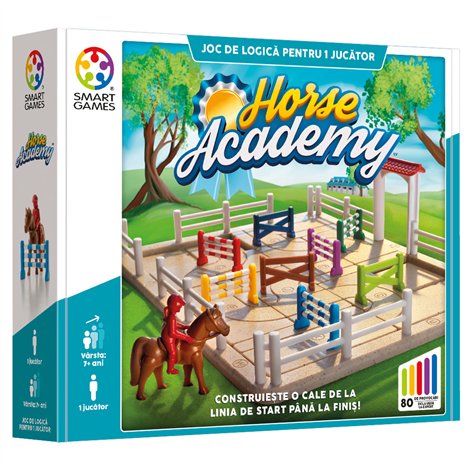 Smart Games - Horse Academy, joc de logica cu 80 de provocari, 7+ ani, editie lb. Romana - poza 2