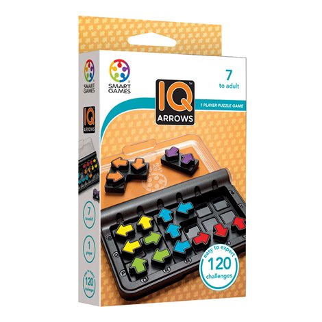 Smart Games - IQ Arrow, joc de logica cu 120 de provocari, 7+ ani, editie internationala - poza 1
