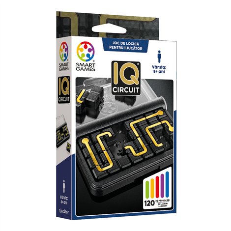 Smart Games - IQ Circuit, joc de logica cu 120 de provocari, 8+ ani, editie lb. Romana - poza 1