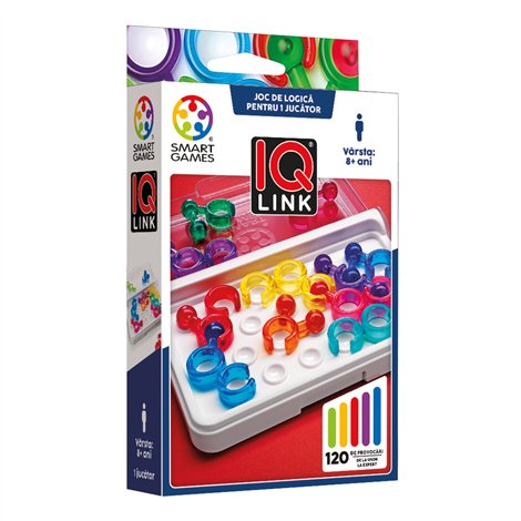 Smart Games - IQ Link, joc de logica cu 120 de provocari, 8+ ani, editie lb. Romana - poza 1