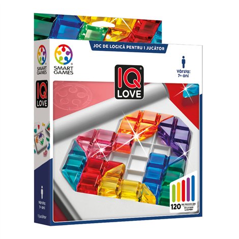 Smart Games - IQ Love, joc de logica cu 120 de provocari, 7+ ani, editie lb. Romana - poza 1