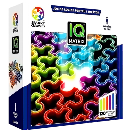 Smart Games - IQ Matrix, joc de logica cu 120 de provocari, 7+ ani, editie lb. Romana - poza 1