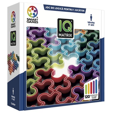 Smart Games - IQ Matrix, joc de logica cu 120 de provocari, 7+ ani, editie lb. Romana - poza 2