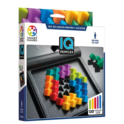 Smart Games - IQ Perplex, joc de logica cu 120 de provocari, 12+ ani, editie lb. Romana - poza 1