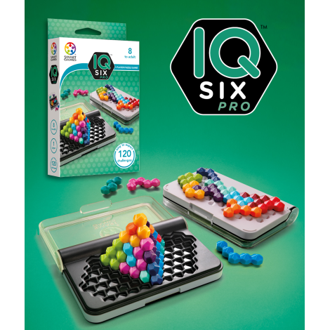 Smart Games - IQ Six Pro, joc de logica cu 120 de provocari, 8+ ani, editie lb. Romana - poza 2