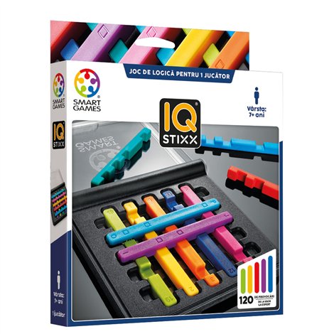 Smart Games - IQ Stixx, joc de logica cu 120 de provocari, 7+ ani, editie lb. Romana - poza 1
