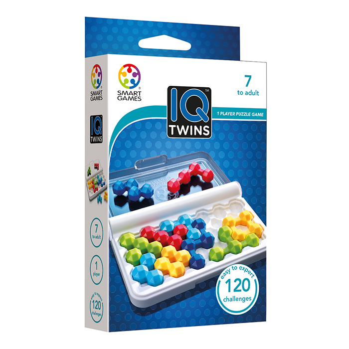 Smart Games - IQ Twins, joc de logica cu 120 de provocari, 7+ ani