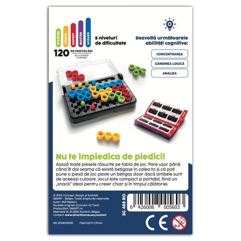 Smart Games - IQ Twist, joc de logica cu 120 de provocari, 6+ ani, editie lb. Romana - poza 3