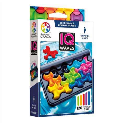 Smart Games - IQ Waves, joc de logica cu 120 de provocari, 6+ ani, editie lb. Romana - poza 1