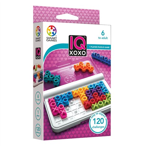 Smart Games - IQ XOXO, joc de logica cu 120 de provocari, 6+ ani, editie internationala - poza 1