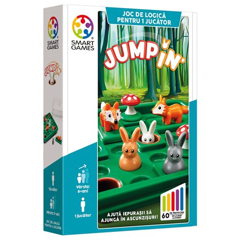 Smart Games - Jump'In, joc de logica cu 60 de provocari, 7+ ani, editie lb. Romana - poza 1