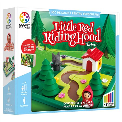 Smart Games - Little Red Riding Hood - Deluxe, joc de logica cu 48 de provocari, 4+ ani, editie lb. Romana - poza 1