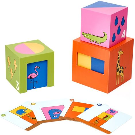 Smart Games - Peek - a - Zoo, joc de logica cu 48 de provocari, 2+ ani, editie internationala - poza 2