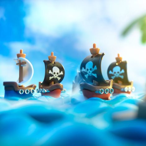 Smart Games - Pirates Crossfire, joc de logica cu 80 de provocari, 7+ ani, editie internationala - poza 3