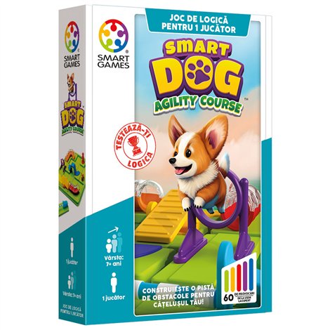 Smart Games - Smart Dog, joc de logica cu 60 de provocari, 7+ ani, editie lb. Romana - poza 1