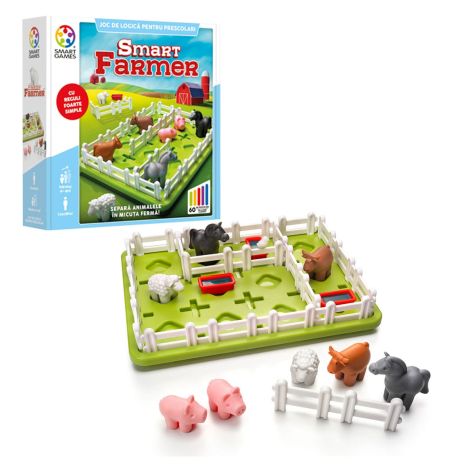 Smart Games - Smart Farmer, joc de logica cu 60 de provocari, 4+ ani, editie lb. Romana - poza 2