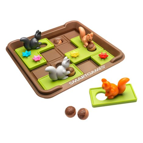 Smart Games - Squirrels Go Nuts!, joc de logica cu 80 de provocari, 6+ ani, editie internationala - poza 3