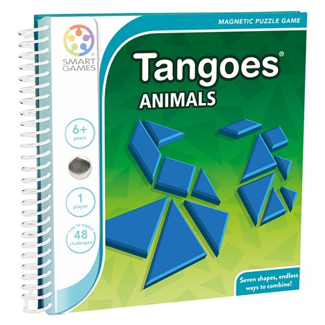 Smart Games - Tangoes Animals, joc de logica cu 48 de provocari, 6+ ani, editie internationala - poza 1