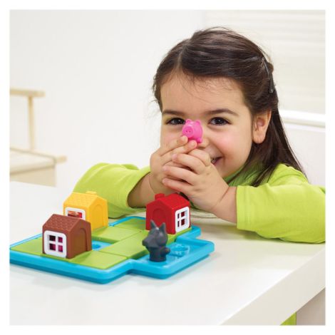 Smart Games - Three Little Piggies - Deluxe, joc de logica cu 48 de provocari, 3+ ani, editie lb. Romana - poza 3