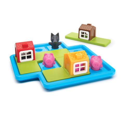Smart Games - Three Little Piggies - Deluxe, joc de logica cu 48 de provocari, 3+ ani, editie lb. Romana - poza 4