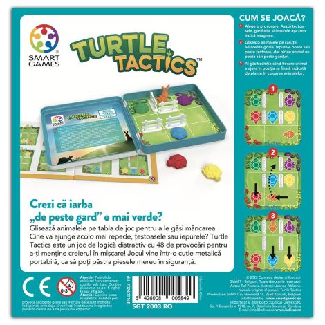 Smart Games - Turtle Tactics, joc de logica cu 48 de provocari, 5+ ani, editie lb. Romana - poza 4