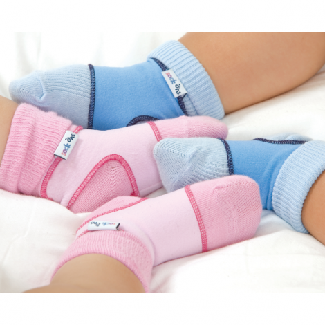 Sosete elastice Dooky Sock-Ons Baby 0-6 luni roz - poza 5