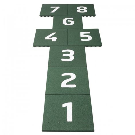 Sotron din Pavele cauciuc cu protectie la cadere 3 cm VERDE