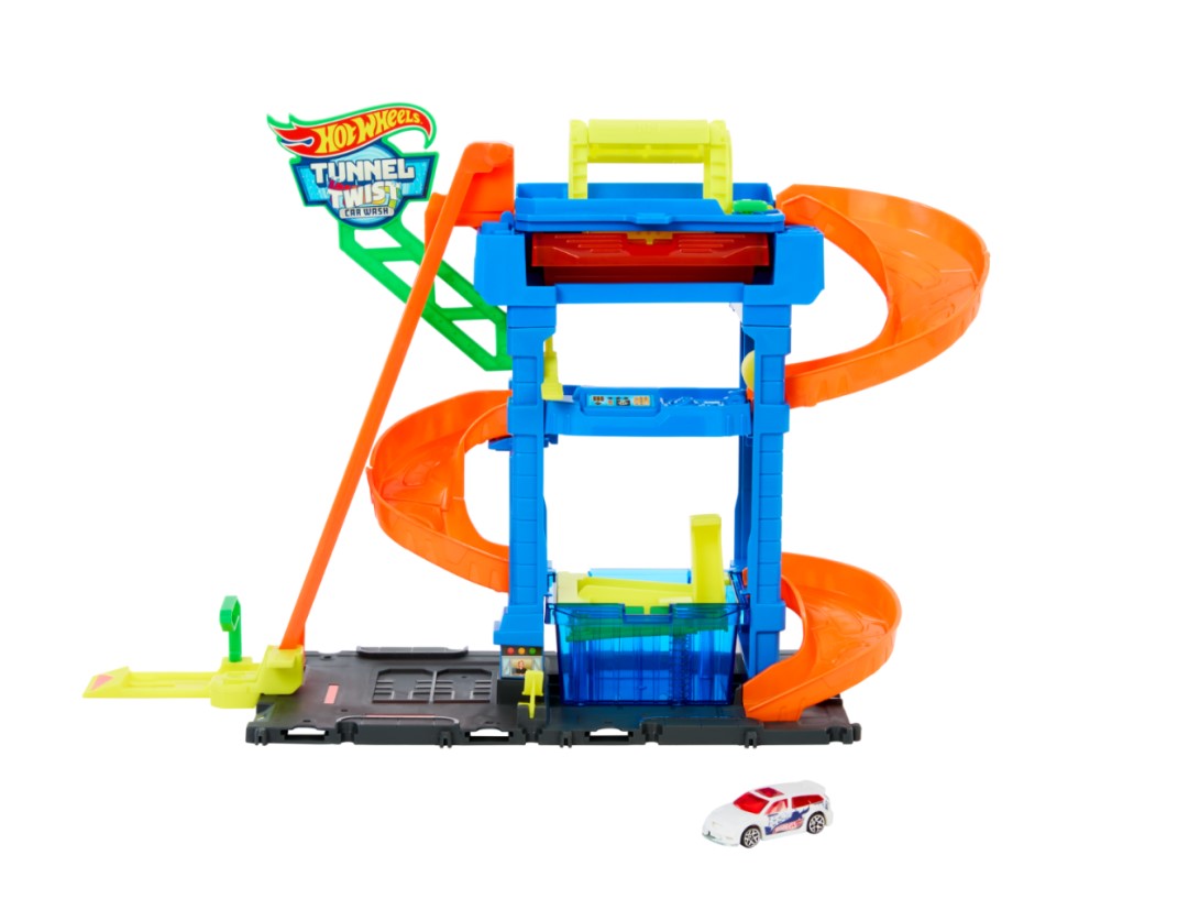 Spalatoria Hot Wheels Color Shifters Tunnel Twist cu 1 masinuta - poza 1