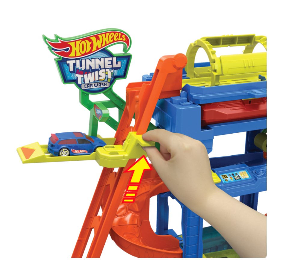 Spalatoria Hot Wheels Color Shifters Tunnel Twist cu 1 masinuta - poza 4