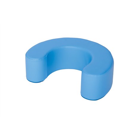 Spatar din spuma Croissant albastru, pentru bebelusi, dim 60x46x20 cm, cresa - poza 1