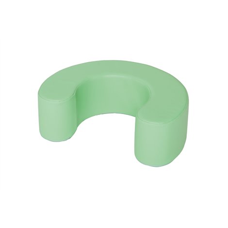 Spatar din spuma Croissant verde, pentru bebelusi, dim 60x46x20 cm, cresa - poza 1