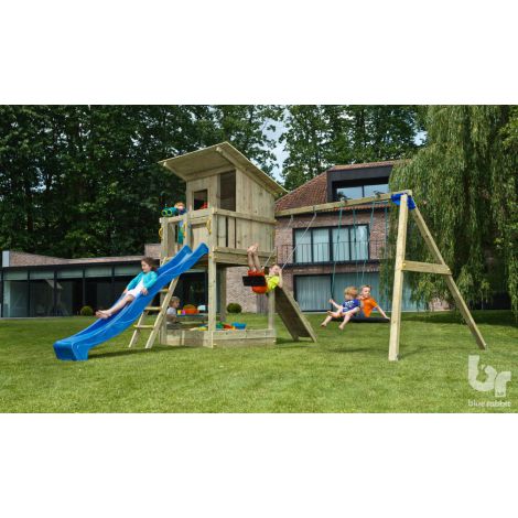 Spatiu de joaca Beach Hut - BlueRabbit cu Modul Swing-Minipicnic Wall - poza 3