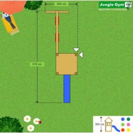 Spatiu de joaca Castle si Swing - JungleGym - poza 2