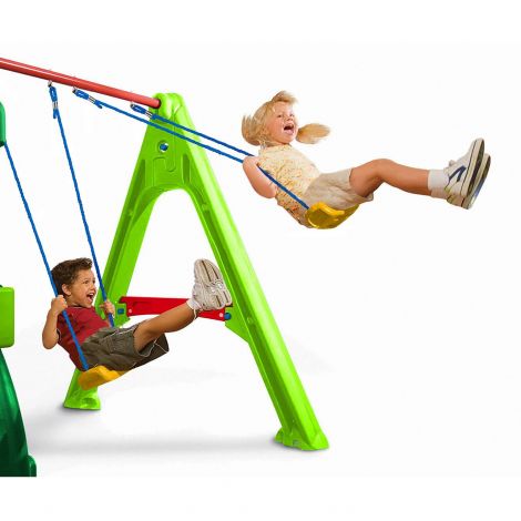 Spatiu de joaca Climbing cu tobogan si leagan - poza 4