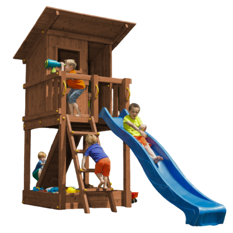 Spatiu de joaca din lemn BeachHut BlueRabbit 2.0 - poza 1