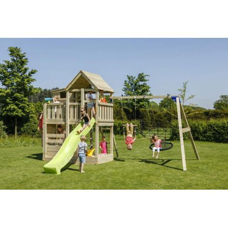 Spatiu De Joaca din lemn Palazzo cu modul Swing Blue Rabbit 2.0 - poza 4