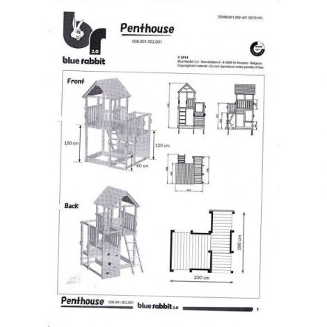Spatiu de joaca din lemn Penthouse BlueRabbit 2.0 - poza 5