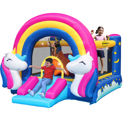 Spatiu de joaca gonflabil Fantasy Unicron happyHop 8004 - poza 1