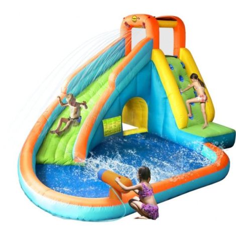 Spatiu de joaca gonflabil piscina si tun cu apa Happy Hop 9117N - poza 1