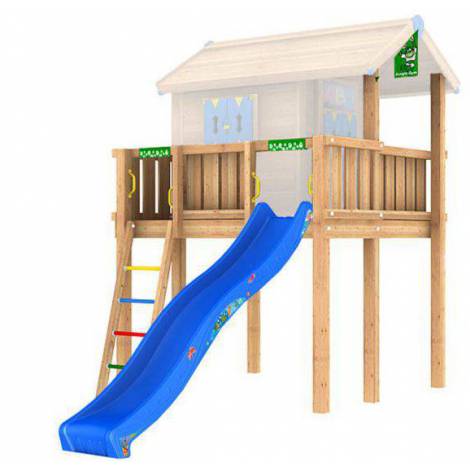 Spatiu de joaca Playhouse platform XL tobogan 3 m - JungleGym - poza 1