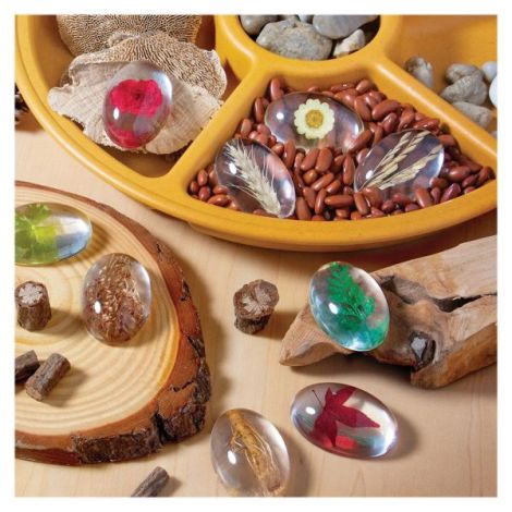 Specimen Stones, pietre din acril cu plante, Guidecraft - poza 3
