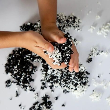 Spuma de modelat playfoam pluffle™ twist - alb si negru - poza 5