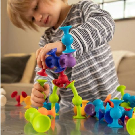 Squigz Deluxe , Set de constructie cu 44 de piese cu ventuze - poza 2